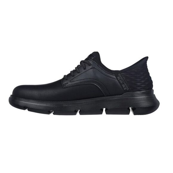 Skechers Mens Garza - Gervin Leather Oxford Shoes / Black - Picture 2 of 6